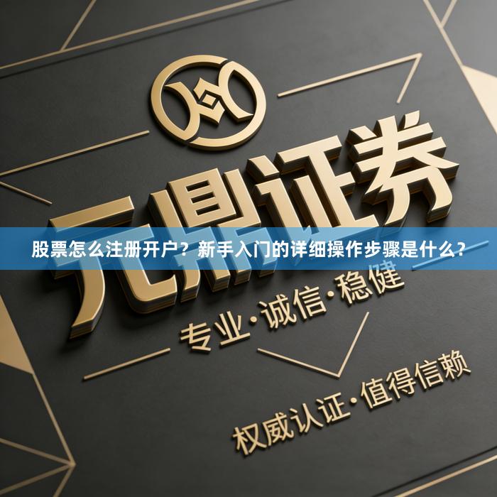 股票怎么注册开户?新手入门的详细操作步骤是什么?
