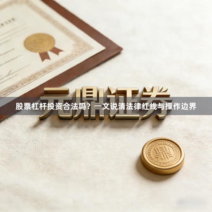 股票杠杆投资合法吗？一文说清法律红线与操作边界