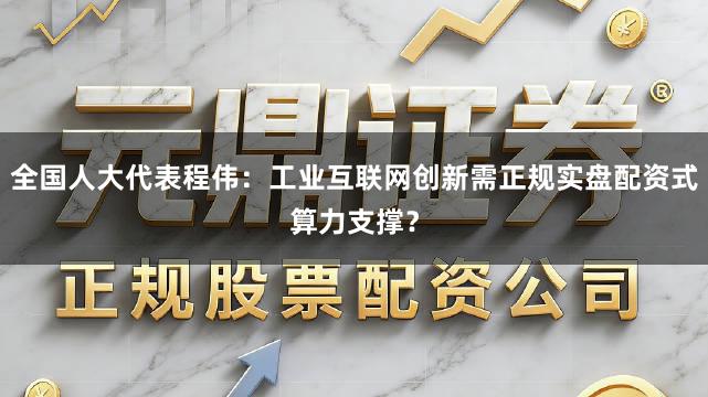 全国人大代表程伟：工业互联网创新需正规实盘配资式算力支撑？