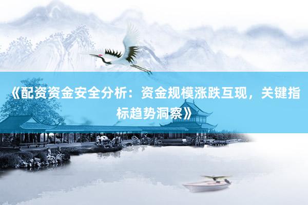 《配资资金安全分析：资金规模涨跌互现，关键指标趋势洞察》
