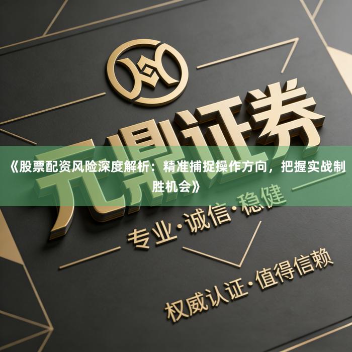 《股票配资风险深度解析：精准捕捉操作方向，把握实战制胜机会》