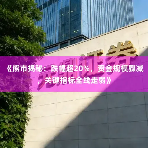 《熊市揭秘：跌幅超20%，资金规模骤减，关键指标全线走弱》