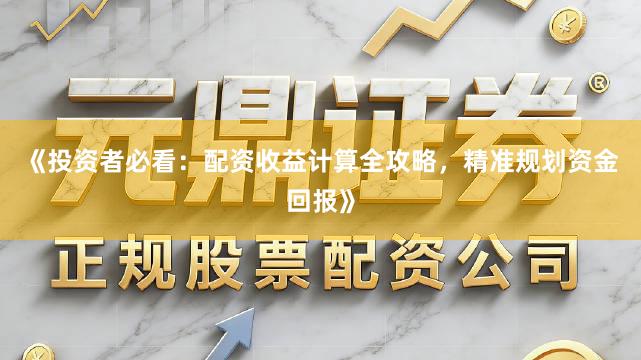 《投资者必看：配资收益计算全攻略，精准规划资金回报》