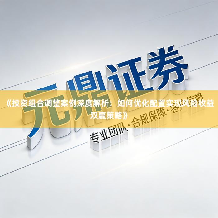《投资组合调整案例深度解析：如何优化配置实现风险收益双赢策略》