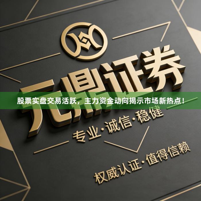 股票实盘交易活跃，主力资金动向揭示市场新热点！