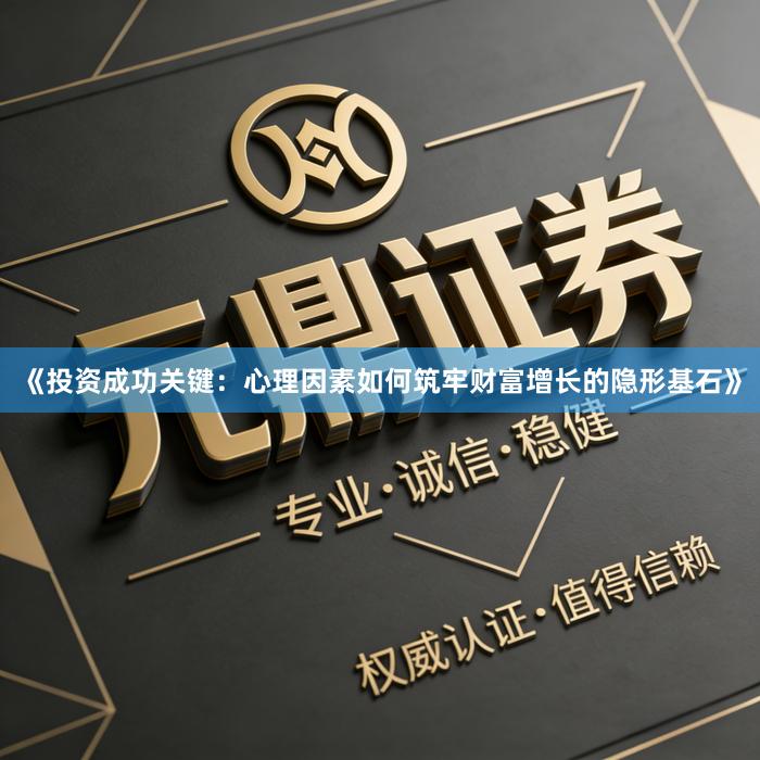 《投资成功关键：心理因素如何筑牢财富增长的隐形基石》